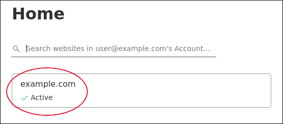 Cloudflare - Select domain