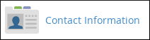 cPanel - Preferences - Contact Information icon