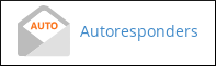 cPanel - Email - Autoresponders icon