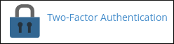 cPanel - Security - Two-Factor Authentication icon
