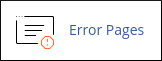 cPanel - Advanced - Error Pages icon