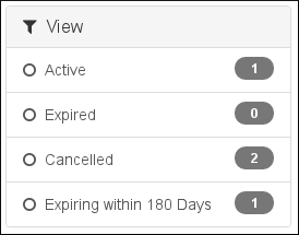 Customer Portal - Domains - View sidebar