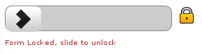 SlideCaptcha in the locked position