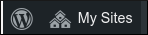 WordPress - My Sites menu option