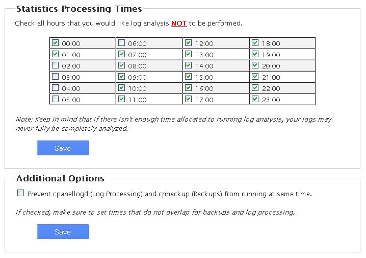 stats processing time