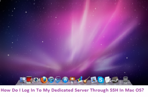 dedicated server, Mac OS, SSH