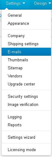 CScart Settings