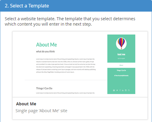 sitepublisher-select-template