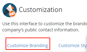 WHM customize branding