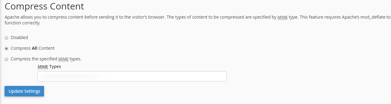 cpanel optimize website