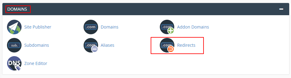 Redirect in cPanel