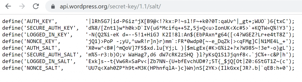 wordpress salts min