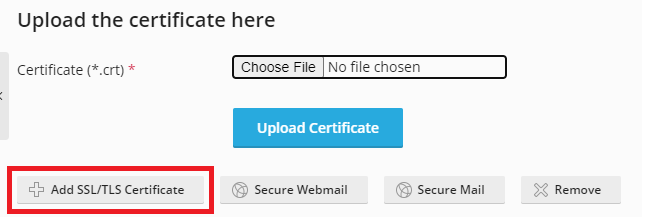 add ssl tls certificate