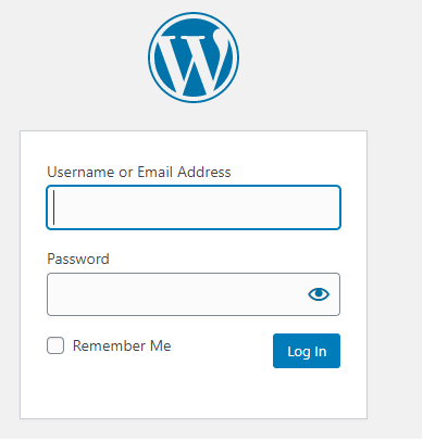 login to wordpress