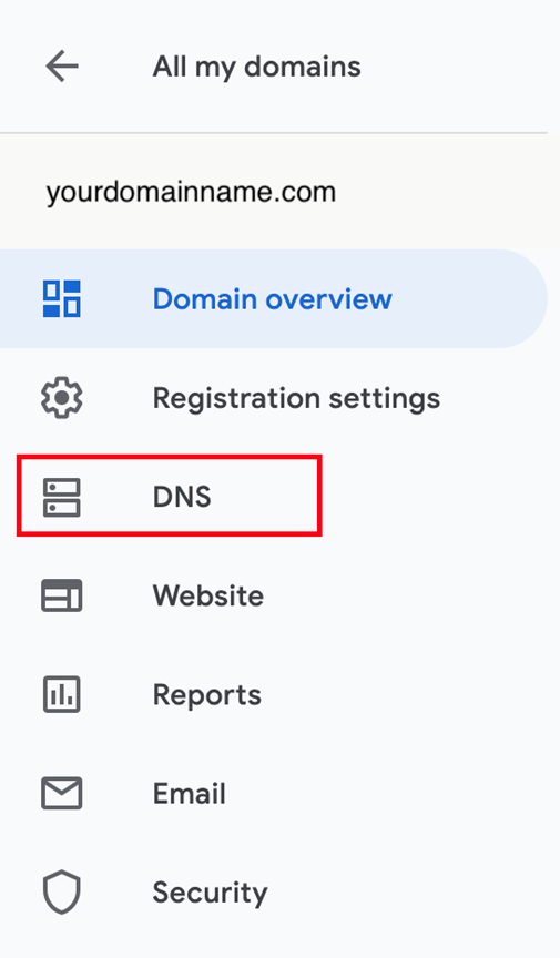 manage your DNS settings