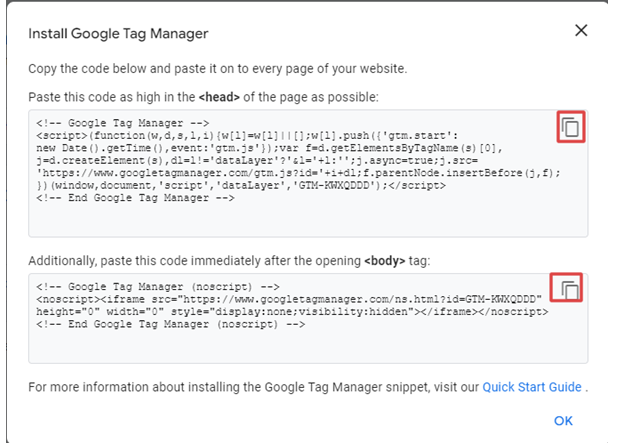 install google tag manager