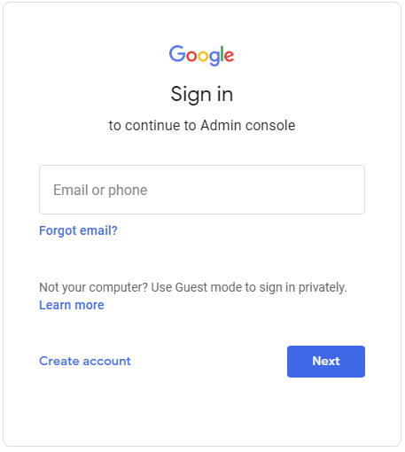 signin gsuite account