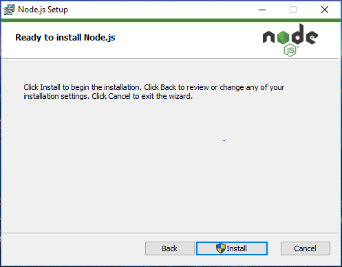 ready to install nodejs setup