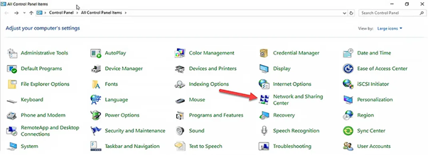 Configure the DNS Server in the TCP/IP Settings 