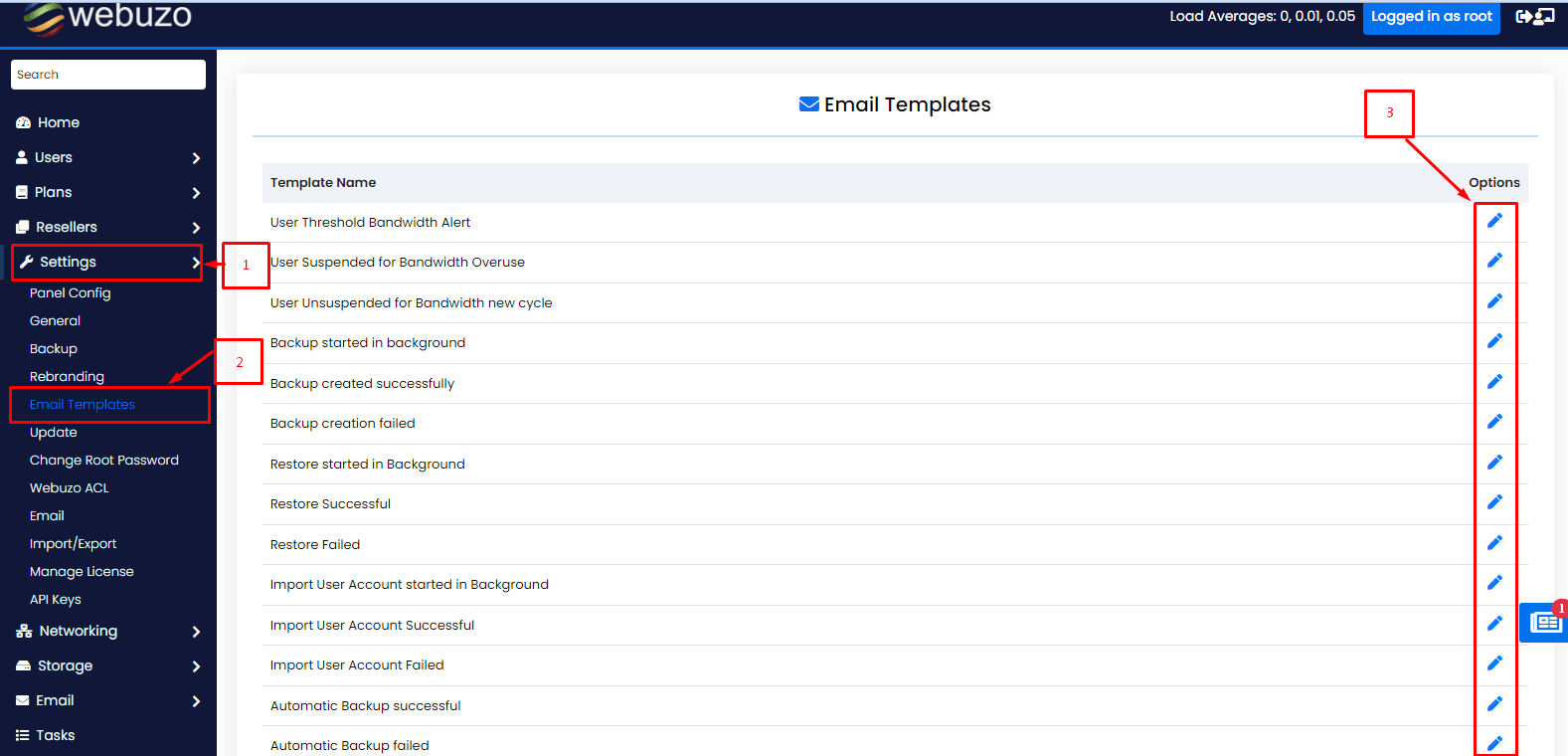 Screenshot: Click Email Templates in the results.