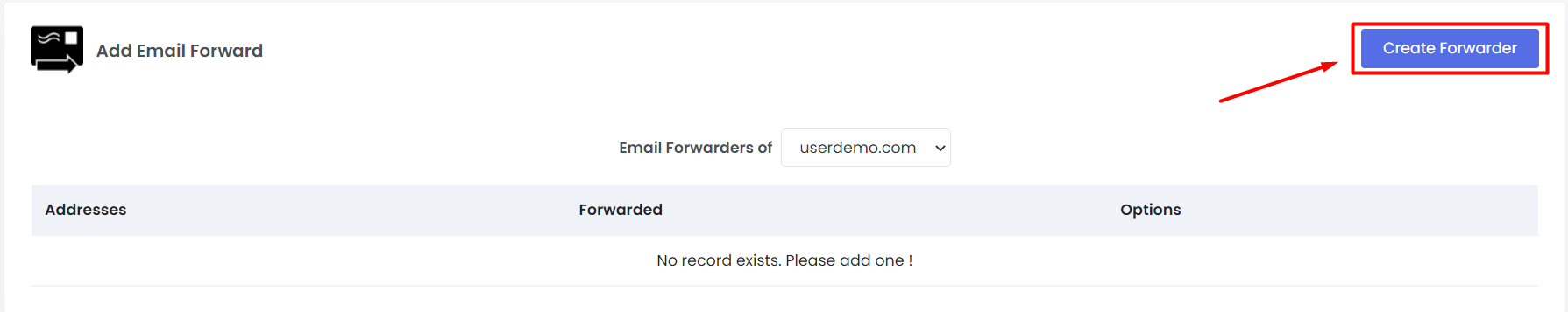 Screenshot: Click Add or Create .