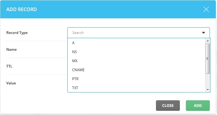 Screenshot: Find the record in the list.