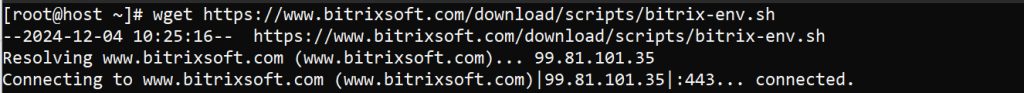 Downloading the Bitrix script