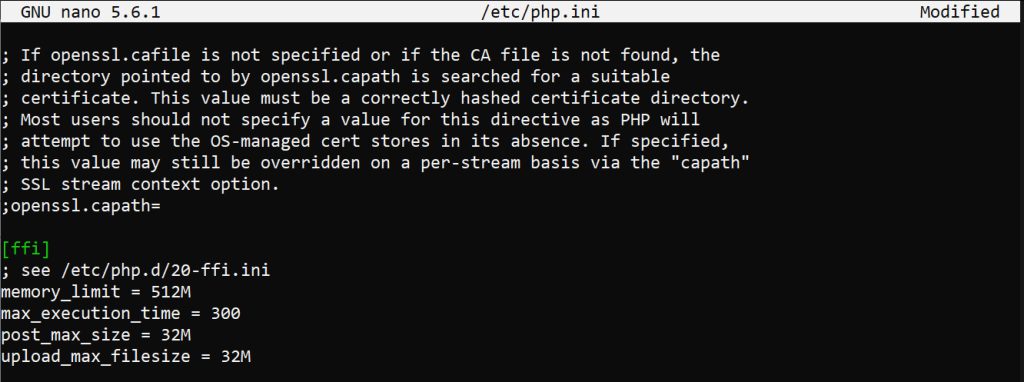 PHP settings for Bitrix