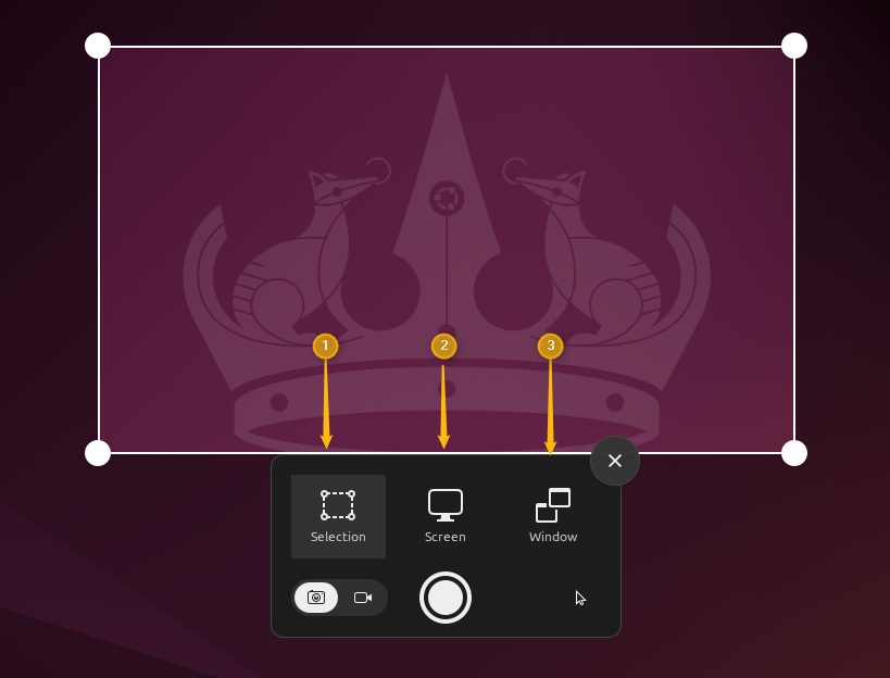 Capture modes