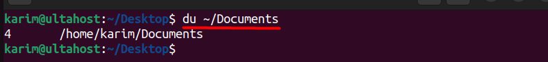 du output in blocks