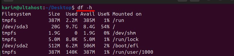 df with human-readable sizes
