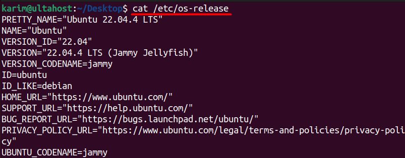 Output of cat /etc/os-release