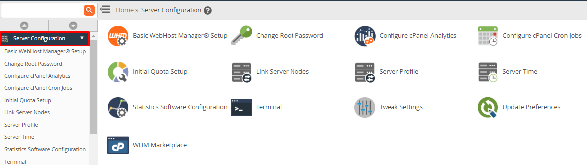 Screenshot: Click Server Information if you need more detail. Look for the cPanel version.