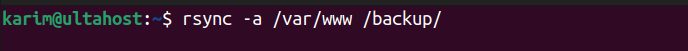 Backing up with rsync
