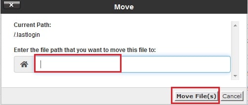 Screenshot: Check the new folder to make sure the file arrived.