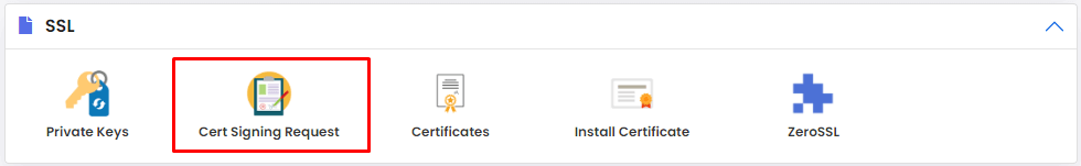 Screenshot: Click the SSL Certificates tab.