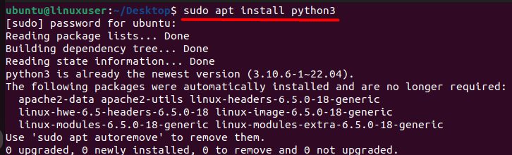 Installing Python 3