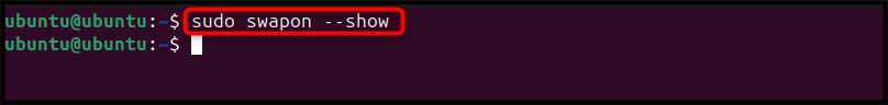 No swap is active
