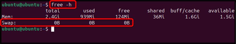 Memory and swap use