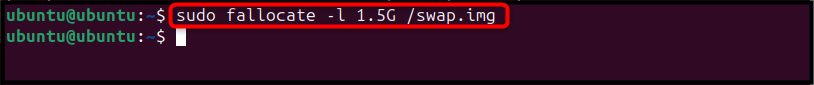 Creating the swap file
