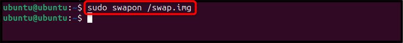 Enabling swap