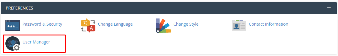 Screenshot: You make these accounts in WHM. WHM stands for Web Host Manager. It is the control room fo