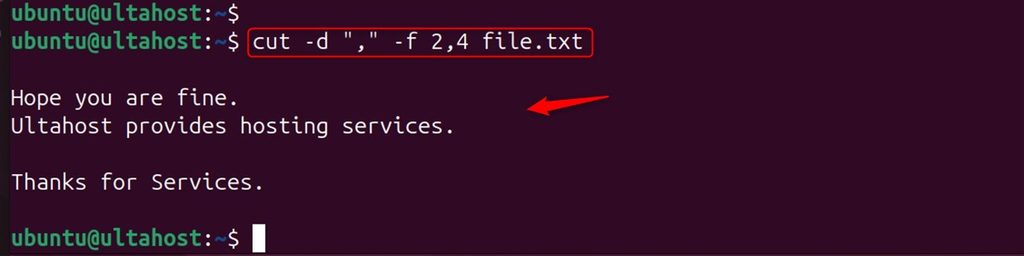 Extracting several fields