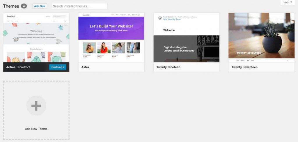 Screenshot: Right-click the folder of the theme you want to remove.