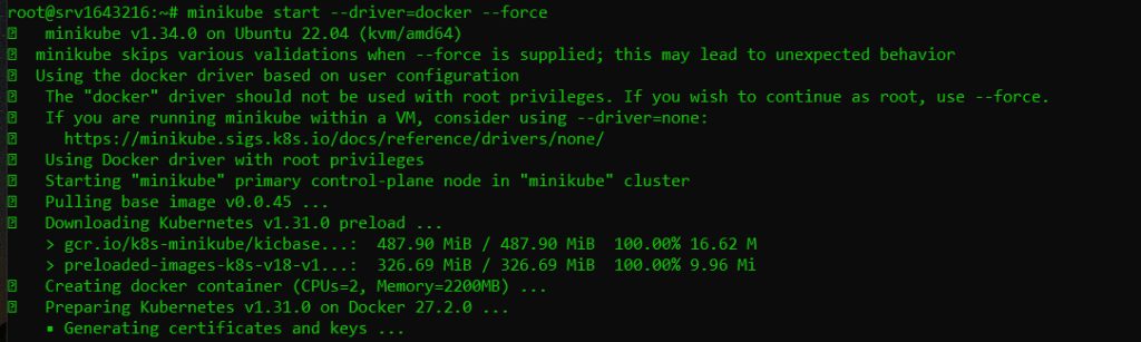 Starting Minikube