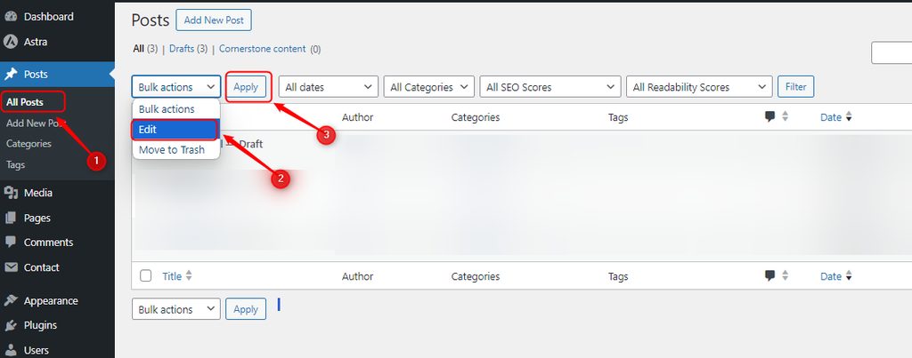 Selecting all posts