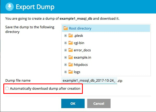 Screenshot: Click phpMyAdmin next to the database you want to fill.