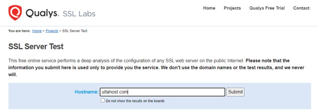 The SSL Server Test