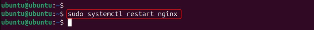 Restarting Nginx