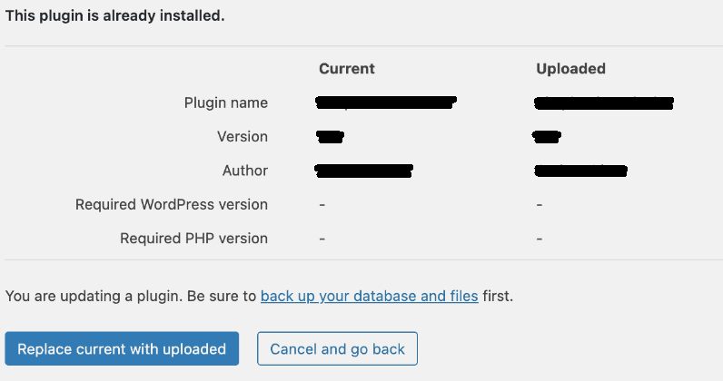 Uploading the plugin